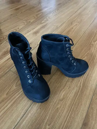 Laced Black Heels, View more