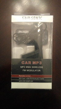 Used SainSonic Car MP3 Player Wireless Audio FM Transmitter
