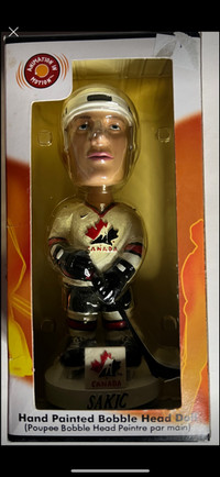 Sakic Team Canada Hockey 2001 Bobble Head Hand Painted NHLPA 