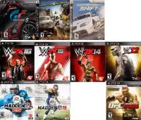 PS3 Driving and Sports Games (prices shown in description)