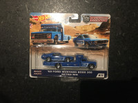 HOT WHEELS Team Transport 69 Ford Mustang Boss 302 and retro rig