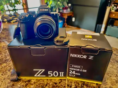 Nikon Z50ii Camera Body/Nikkor Z 24mm F1.7 Lens Package, View more