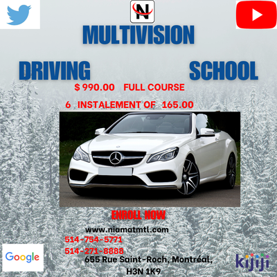 1. S.A.A.Q course just in $165 which covers a lot of things such as traffic rules, safe driving & un...