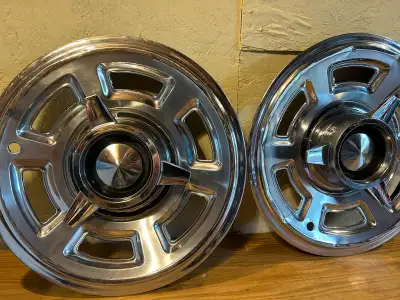 If you know you know 1965 Pontiac Acadian Beaumont hubcaps Complete set of 4 near impossible to find...