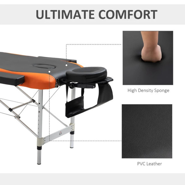 Professional 73" 3 Section Foldable Massage Table Professional in Health & Special Needs in Markham / York Region - Image 2