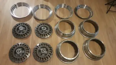 These are Rare Vintage 3 pieces wheels, Eta Beta Made in Italy, Not sure is them were made by BBS. I...