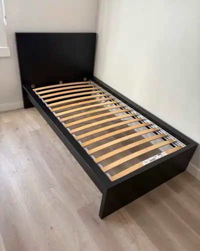 IKEA MALM Twin size bed frame black brown, View more