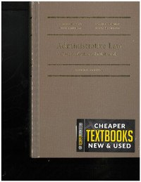 Administrative Law Cases Text and Material 7E 9781552396186