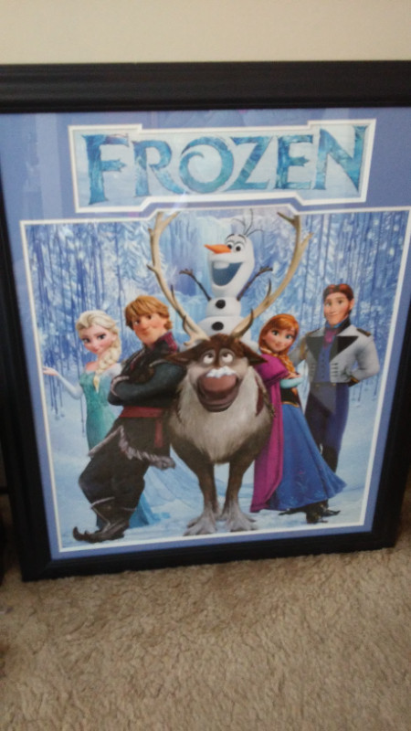Framed and matted poster from Disney's Frozen in Toys & Games in Edmonton