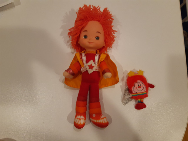 Vintage Rainbow Brite Red Butler plush doll with sprite in Toys & Games in Peterborough