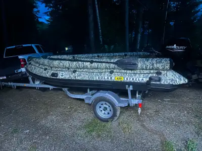2022 Strella 420 jet boat package with 10.5 hours comes with new poly foot and sleeve ,manual adjust...