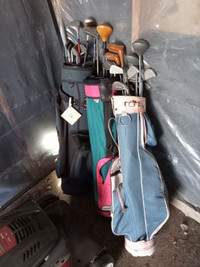 Golf bags, clubs, etc
