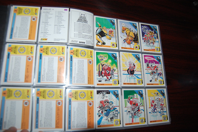 Fous du Hockey 1992 Panini Complete Set 100 Cards +10 Team Holos dans Art et objets de collection  à Ville de Montréal - Image 3