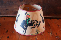 Vintage Cowboy Theme Lamp Shade