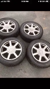 Cadillac SRX wheels and snow tires 