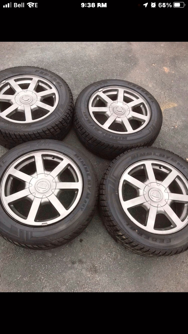 Cadillac SRX wheels and snow tires  in Tires & Rims in Cole Harbour