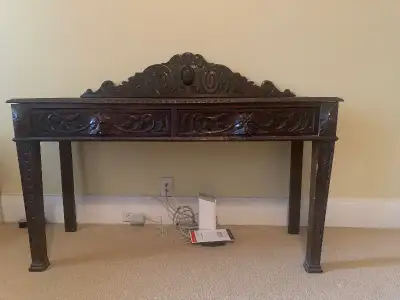 Oak hall table, View more