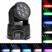 Docooler 70W 7LED RGBW 4 in 1 LED Stage Wash Light Moving Head
