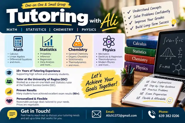 Math, Stats, Chemistry, and Physics Tutor
