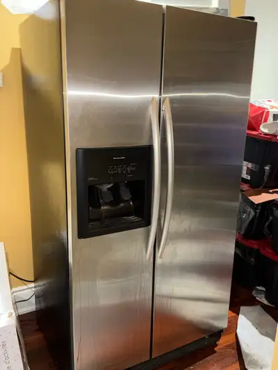 Kitchenaid fridge 25 CU FT, View more