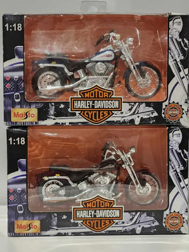 Harley-Davidson Springer Softail 1:18 diecast Motorcycles model  in Toys & Games in Edmonton - Image 3