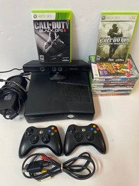 XBOX360 S console + 2 controllers + 11 games