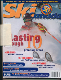 SKI CANADA MAGAZINE NOVEMBER 2001 ISSUE VOL. 30 NO. 2