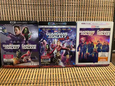 Guardians of the Galaxy 4K Trilogy (6-Disc UHD/Blu-ray)+Slipcove, View more