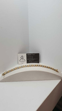  10k yellow & white gold bracelet 