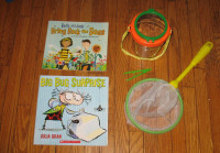 Bug Net and Container and 3 Insect books