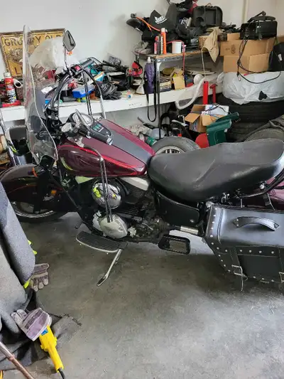 1500 Kawasaki Drifter cruiser with saddlebag and floorboards, Fully serviced and two new tires. 3550...