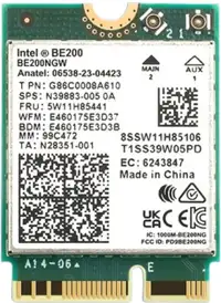 WiFi 7 Intel BE200 Network Card Bluetooth 5.4 Tri Band 2.4G/5G/6