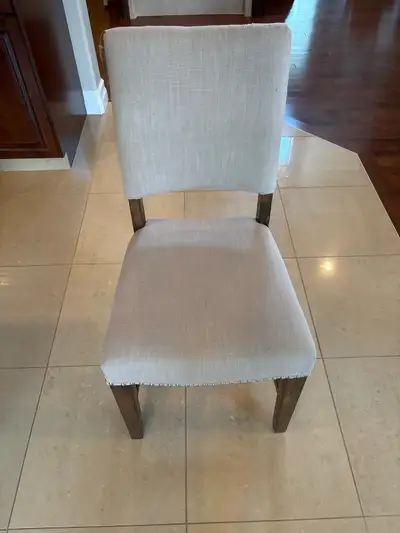 Set of “6” Fabric/Wood Chairs - $60 obo for the set, View more