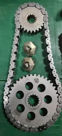 1989 Arctic Cat Wildcat 650 Sprockets, Chain and Tensioner 