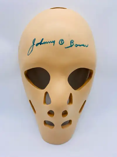 Johnny Bower Signed Toronto Maple Leafs Ceramic Mask - Comes with ticket to August 8 2015 signing as...