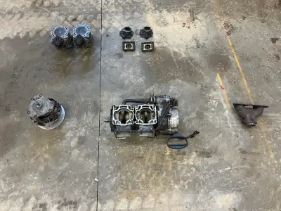 -Block is good but crank shaft is broken $100 -Cluch $100 -Intake boots with filters $10 -Head $50 -...