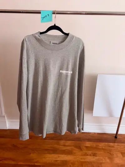 Essentials Fear of God FW21 Heather Grey Long Sleeve shirt Sz XL, View more