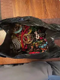 Bag of cosplay jewelry 
