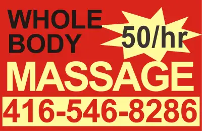 RMT Massage $85 Regular Massage $50, View more