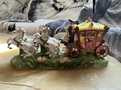 Horse Carriage Figurine