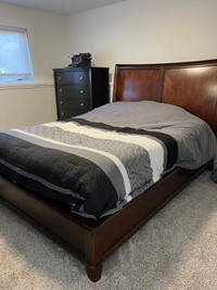 Bedroom set with optional mattress and box spring