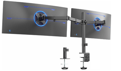 Dual Ultrawide Monitor Desk Mount, Heavy Duty Fully Adjustable, View more