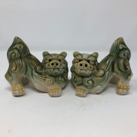Vintage Porcelain Chinese Foo Dogs