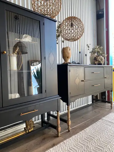 Daza & Ariza Antique hutch and sideboard, View more