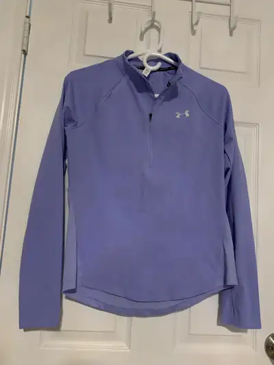Women’s  purple Armour Tech 1/4 zip pullover - s/m - $20.00, View more