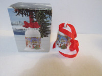 Vintage Hutschenreuther 1987 Small Town Christmas bell ornament