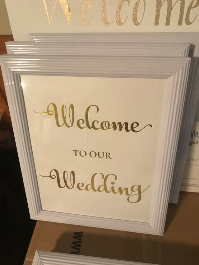 Wedding Signs in Holiday, Event & Seasonal in Norfolk County - Image 4