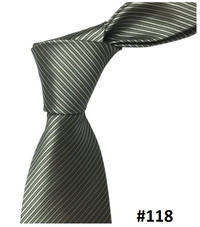 NEW Textured Grey Skinny Tie