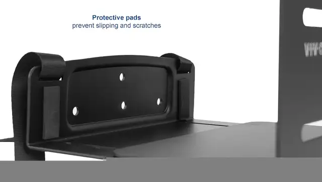 VIVO Universal PC Wall Mount, Adj Steel Bracket, CPU Strap64192110404355123