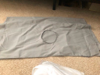 FREE beauty bed cover with face hole built in.